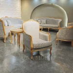 مبل کلاسیک 11 نفره مدل سه گل آلمانی DM-05