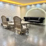 مبل کوئین با طراحی نئوکلاسیک و دوخت ظریف